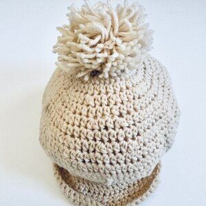 Vintage Hand Knit Newboy Hat From Ireland